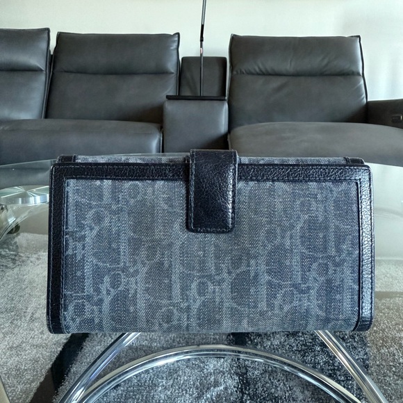 Authentic Christian Dior Folding Wallet Trotter D Mark - Picture 4 of 7